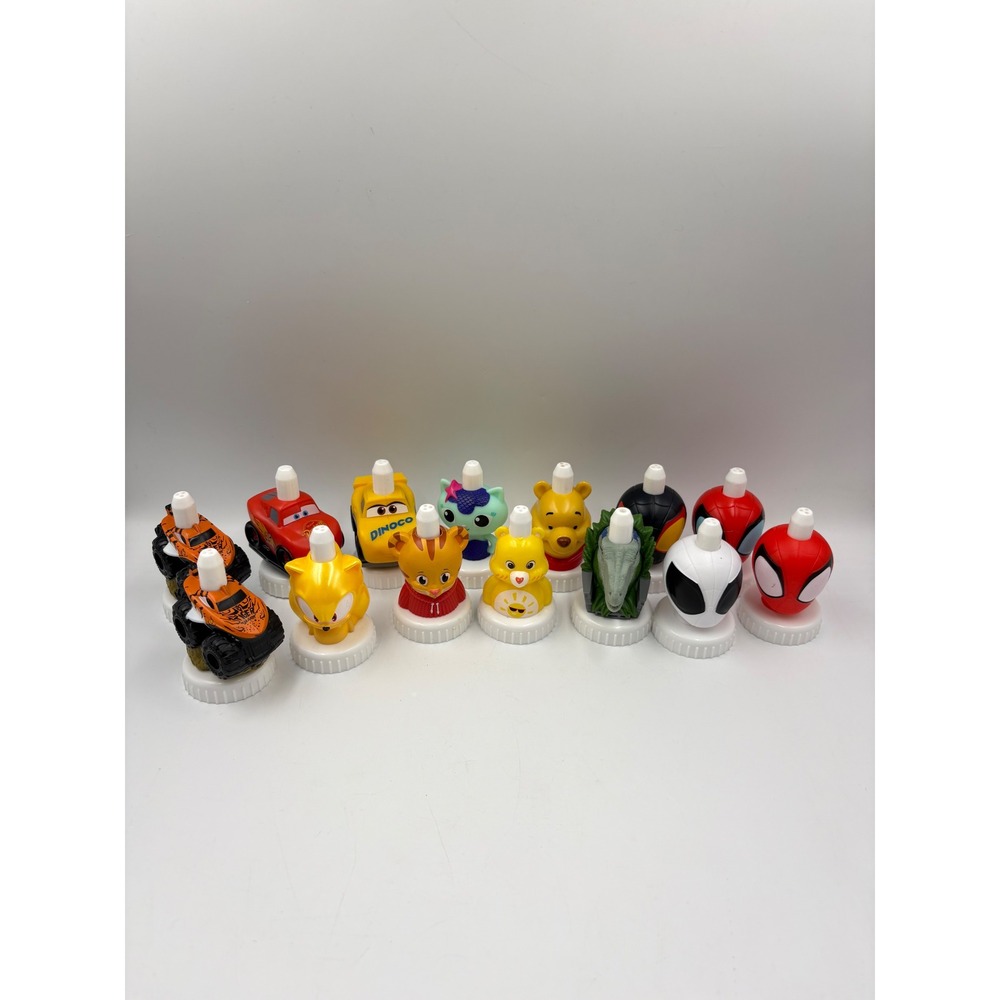 Good2Grow Juice Bottle Toppers Kids Lot of 13 Multicolor Good Character Mix